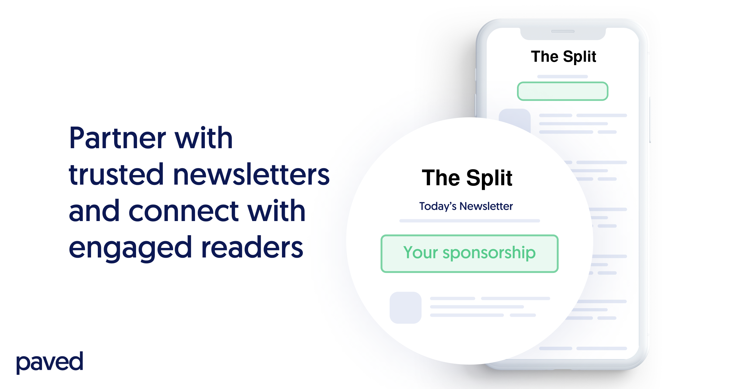 The Split Sponsored Email Advertising | Paved