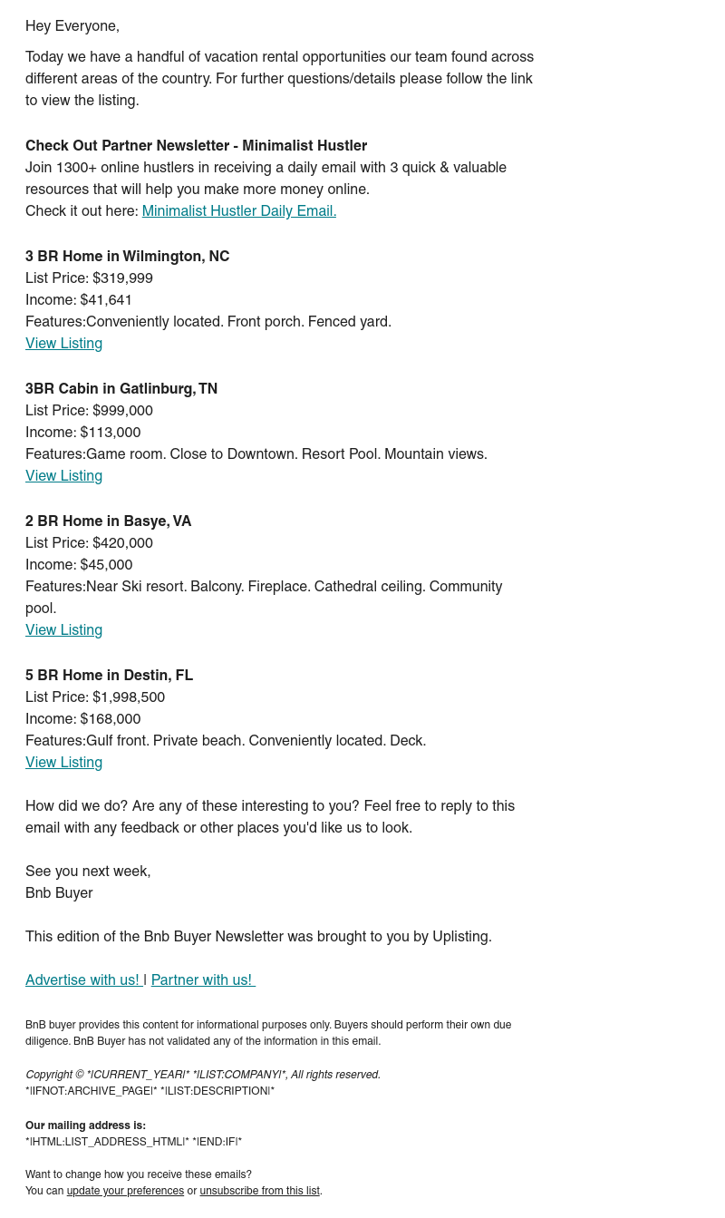 Bnb Buyer Sponsored Newsletter Advertising Paved bnb-buyer-sponsored-newsletter-advertising-paved