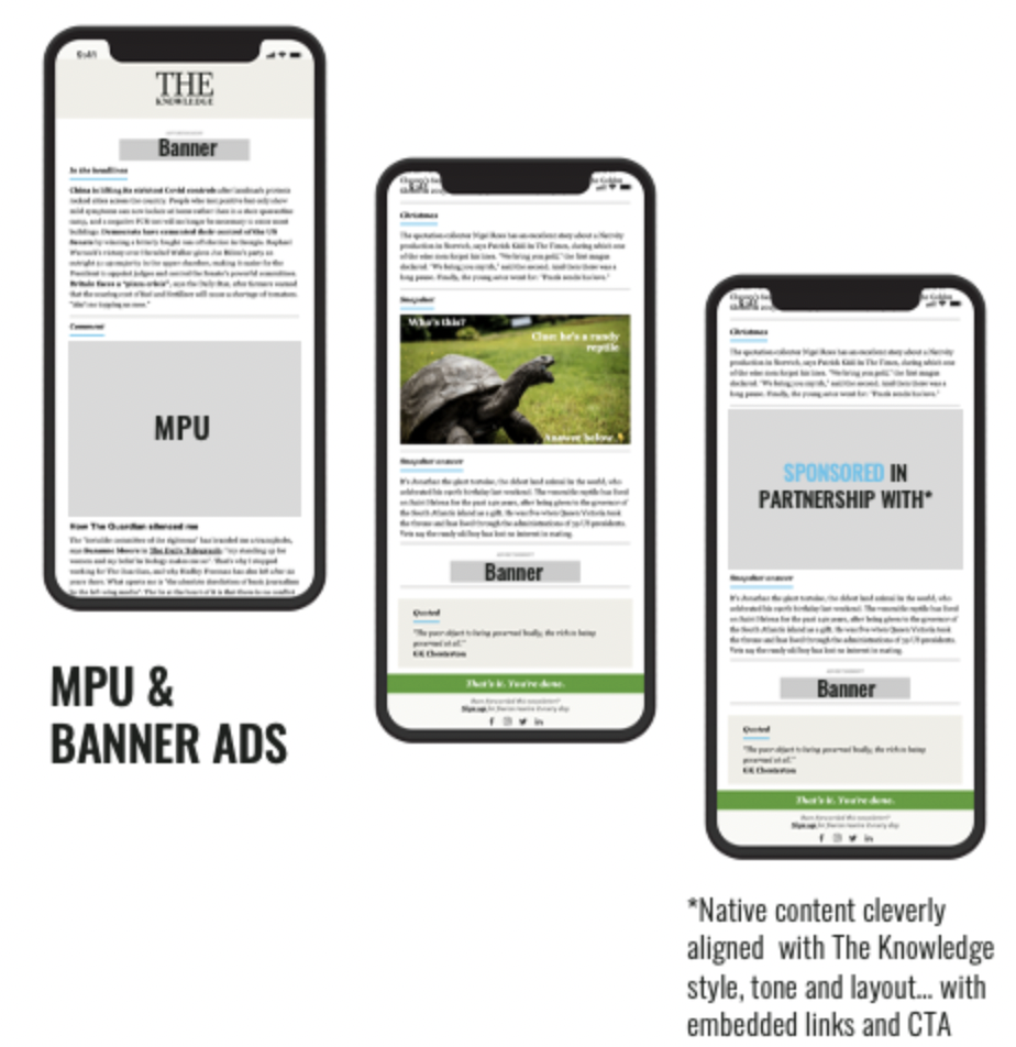 The Knowledge Sponsored Email Advertising | Paved