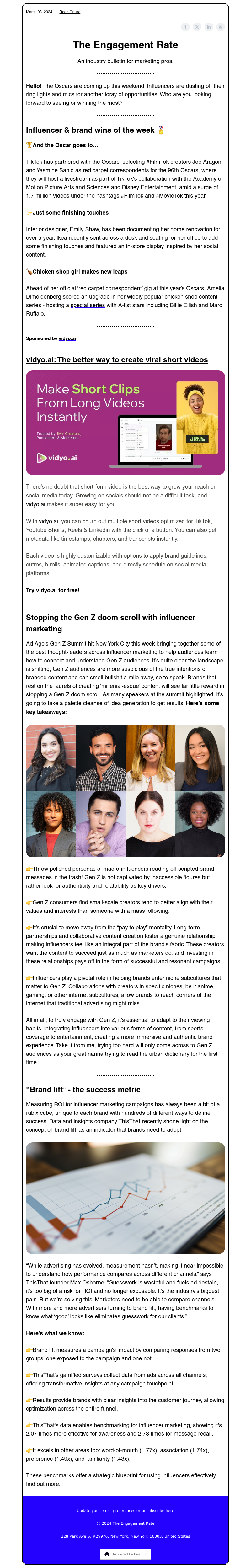 The Engagement Rate Sponsored Email Advertising Paved